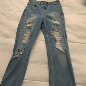High rise jeans